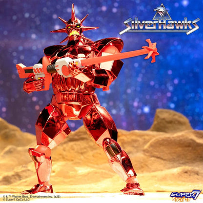 SilverHawks Ultimates Aksiyon Figürü Mon*Star Metalik Vac Metal 18 cm