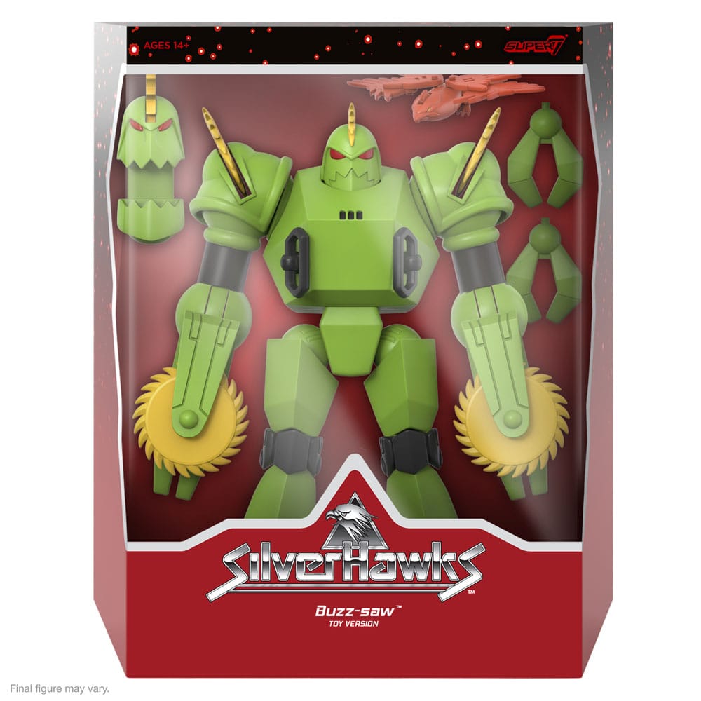 Silverhawks Ultimates Action Figuur Buzz-Saw (speelgoedversie) 18 cm