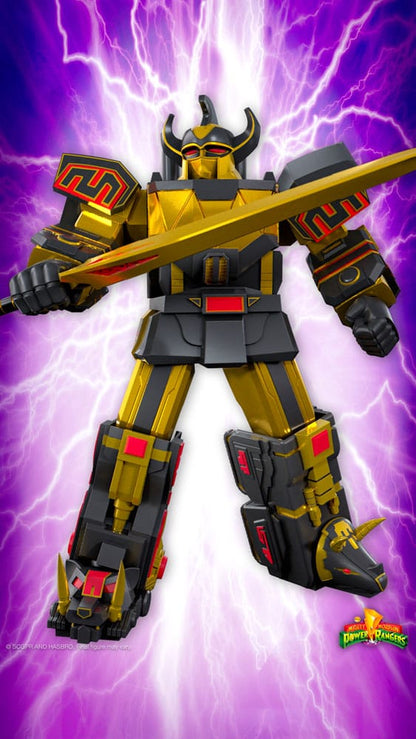 Power Rangers Ultimates Figura de acción Megazord (negro/oro) 18 cm