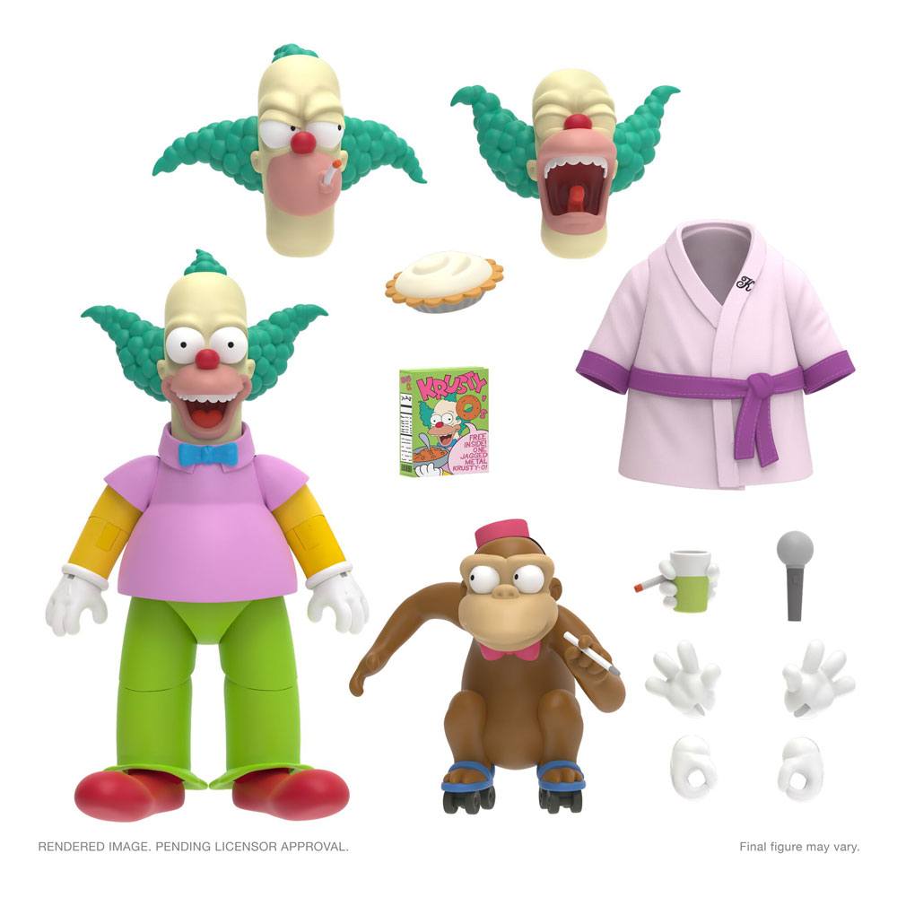 Les Simpsons Ultimemate Action Figure Krusty le clown 18 cm