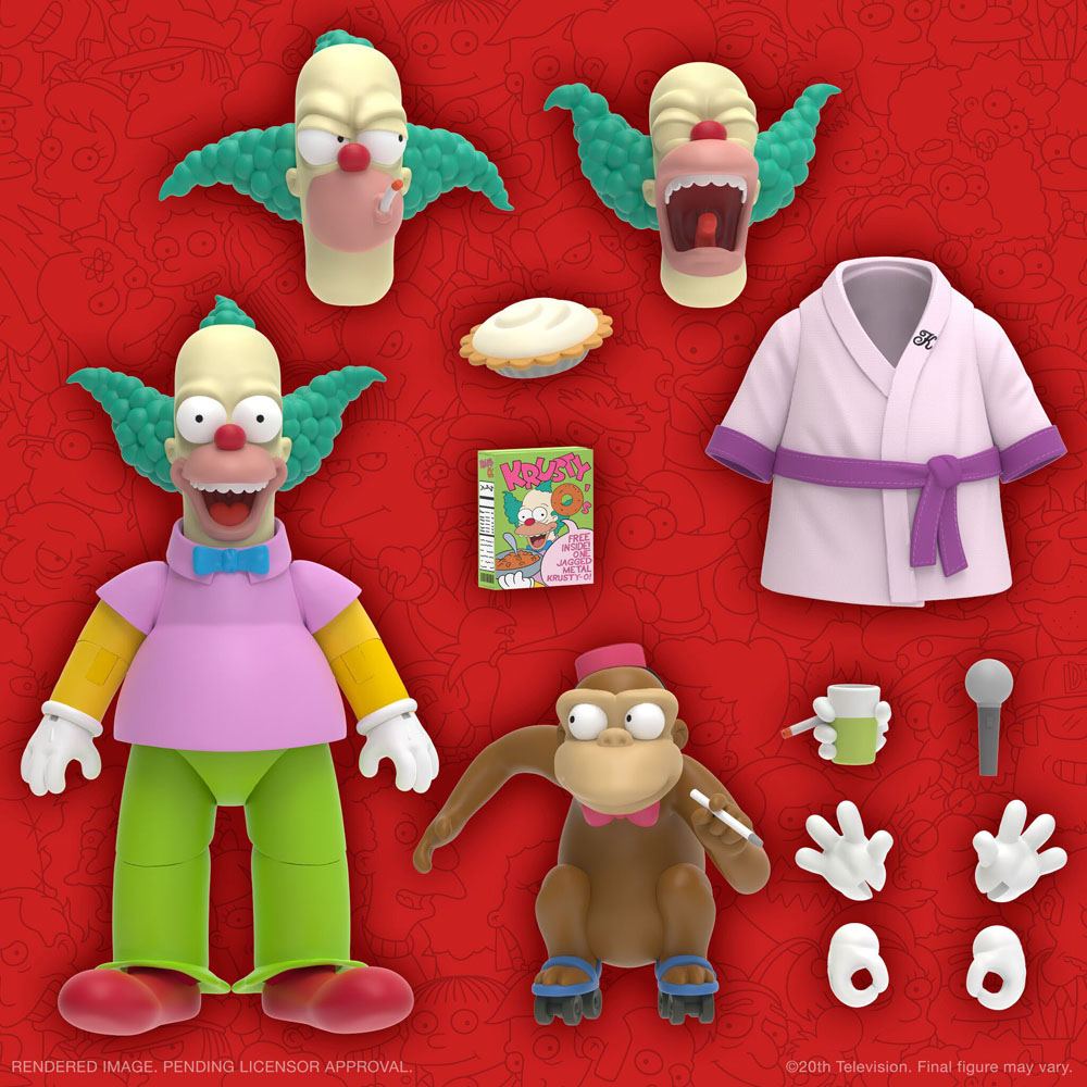 Les Simpsons Ultimemate Action Figure Krusty le clown 18 cm