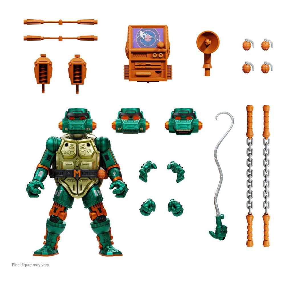 Teenage Mutant Ninja Turtles Ultimate Action Figure Warrior Metalhead Michelangelo 18 cm