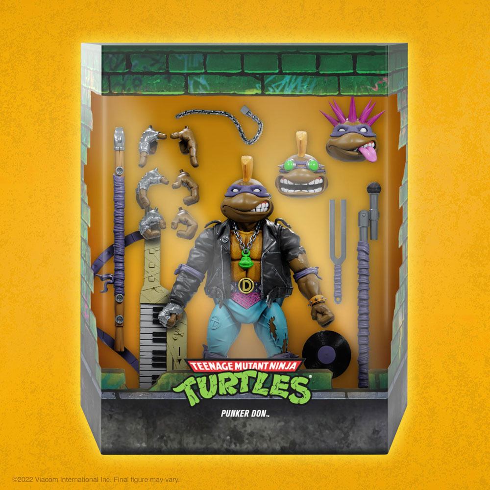 Teenage Mutant Ninja Turtles Ultimate Action figürü Punker Donatello 18 cm
