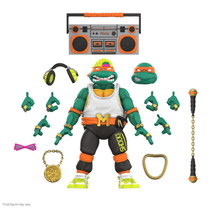 Teenage Mutant Ninja Turtles, aksiyon figürü Rappin 'Mike 18 cm
