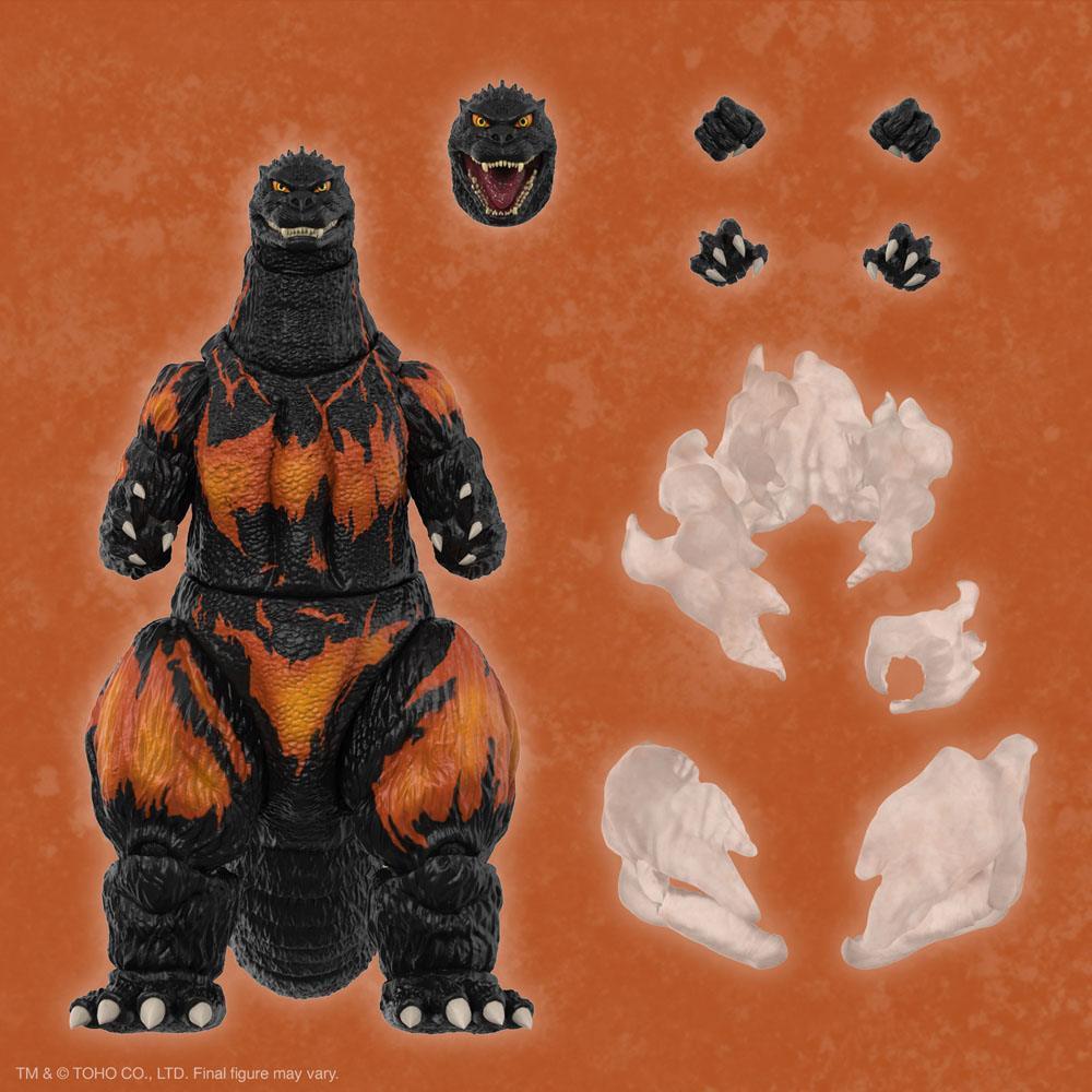 Toho Ultimates Action Figur Burning Godzilla 1995 20 cm