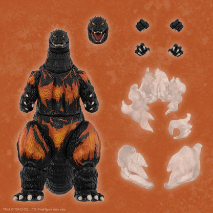 Toho Ultimates Action Figur Burning Godzilla 1995 20 cm