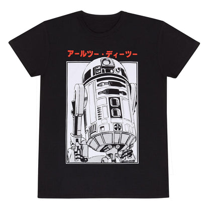 Star Wars T-skjorte R2D2 Katakana