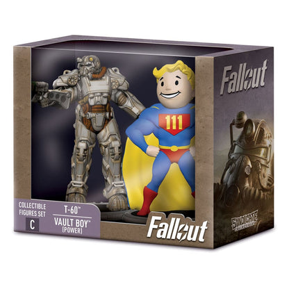 Fallout mini figure 2-pak set c t-60 i trezor (snaga) 7 cm