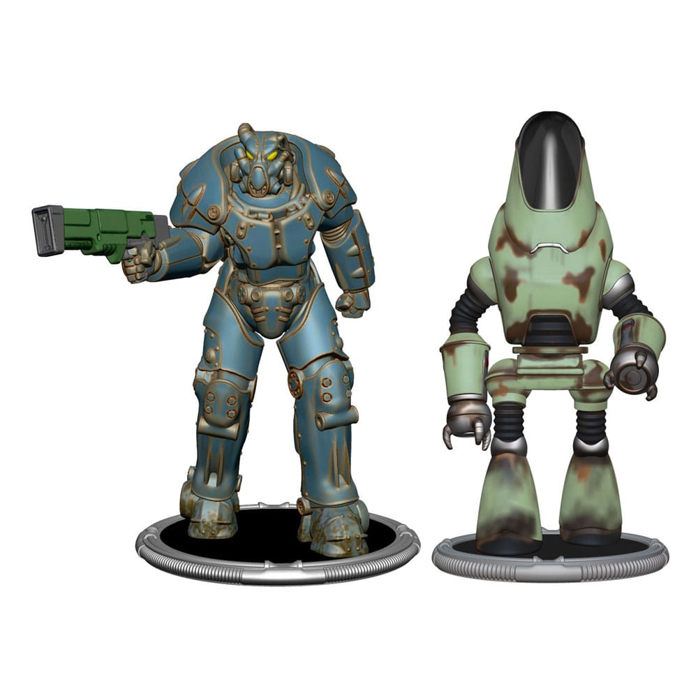 Fallout mini figure 2-pak set d x01 i protektron 7 cm