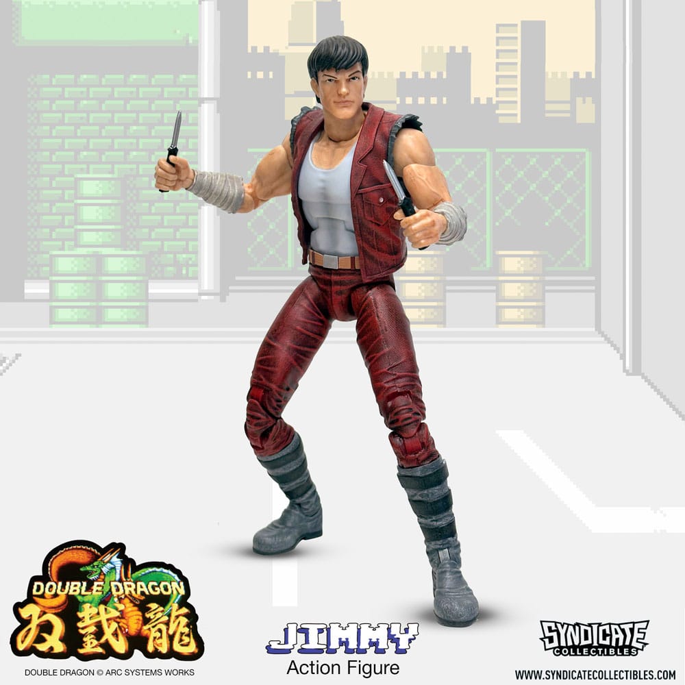 Double Dragon Deluxe Action Figur 1/12 Jimmy 18 cm