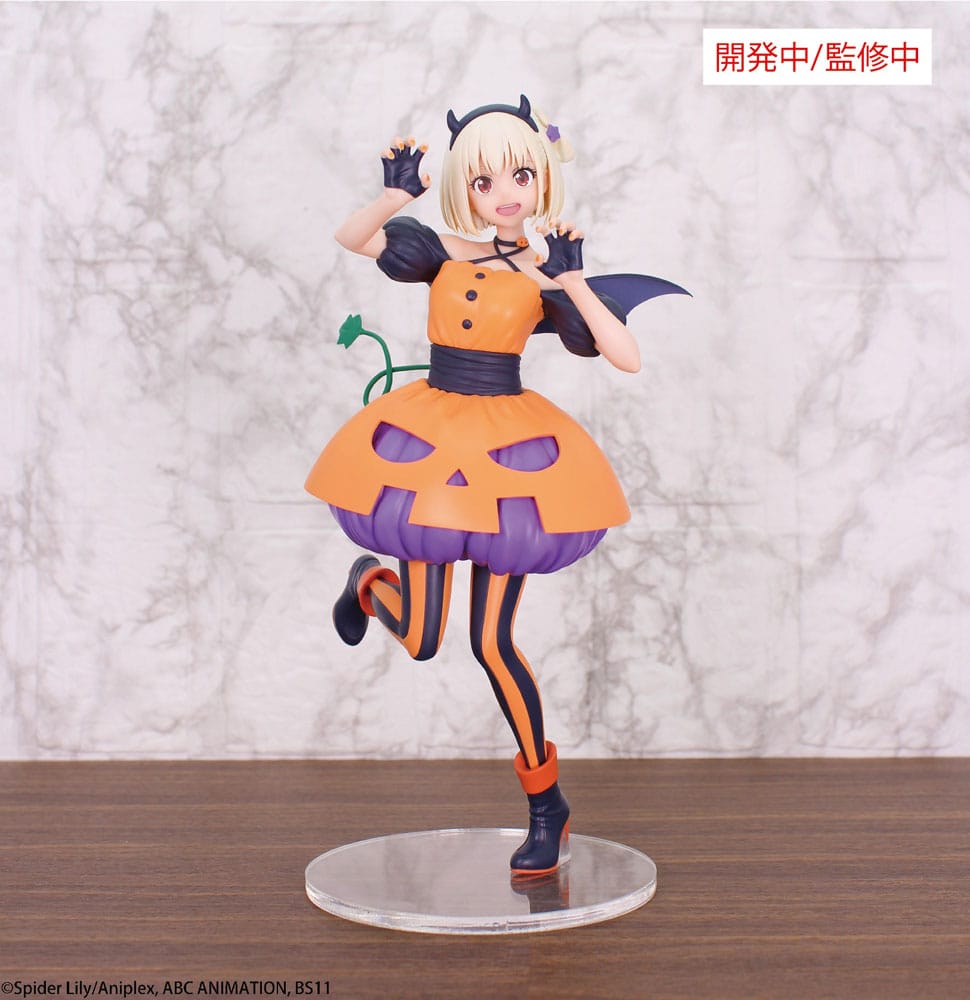Figura brillante de retroceso de Lycoris, estatua de PVC 1/7 Nishikigi Chisato Halloween Ver. 22cm