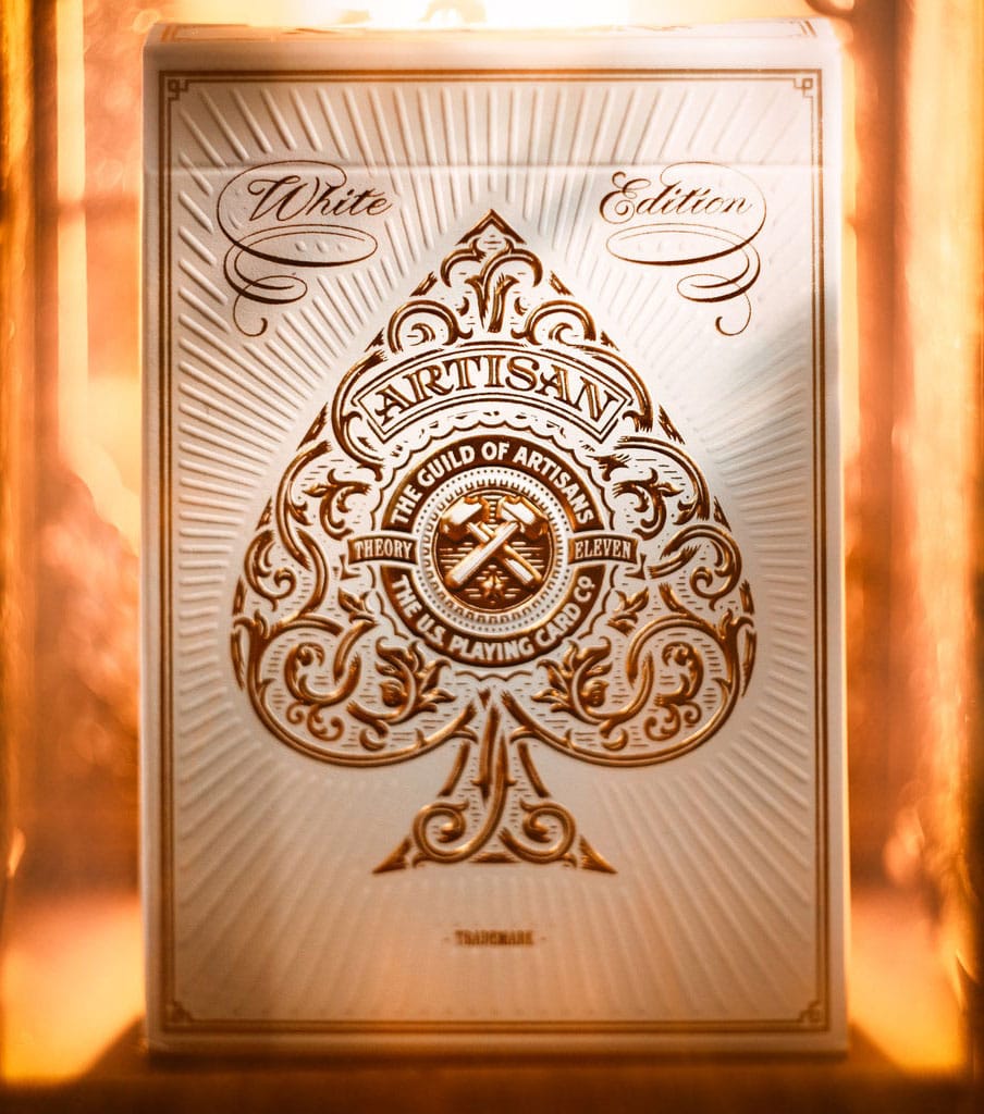 Cartes à jouer artisan blanc