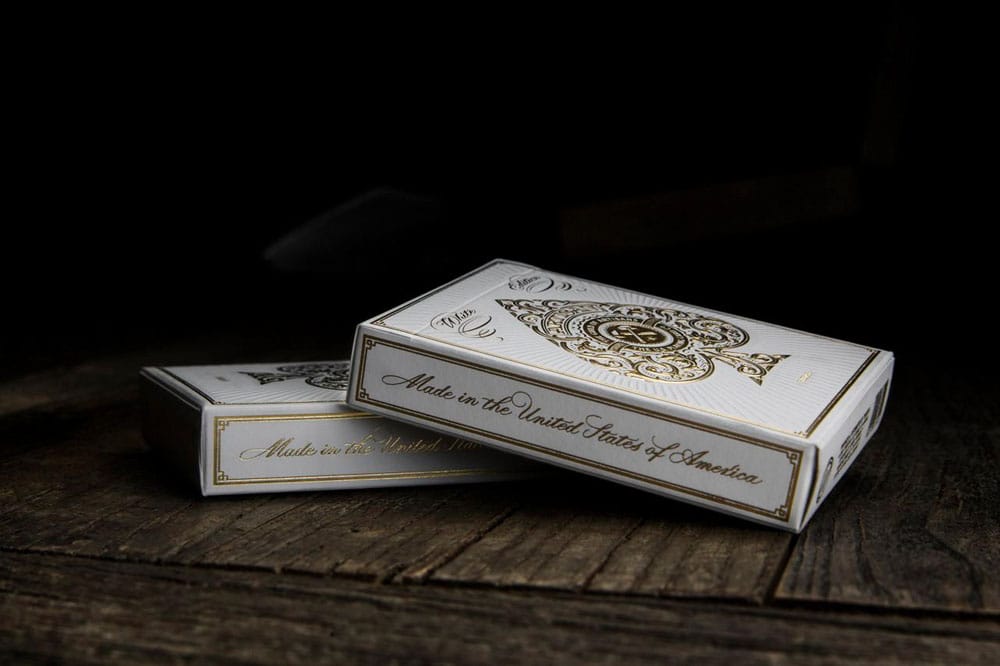 Cartes à jouer artisan blanc