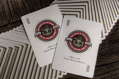 Cartes à jouer artisan blanc