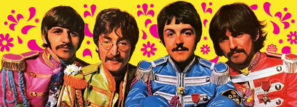 The Beatles som spiller kort grønn versjon
