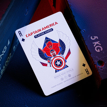 Carte da gioco Capitan America Design patriottico