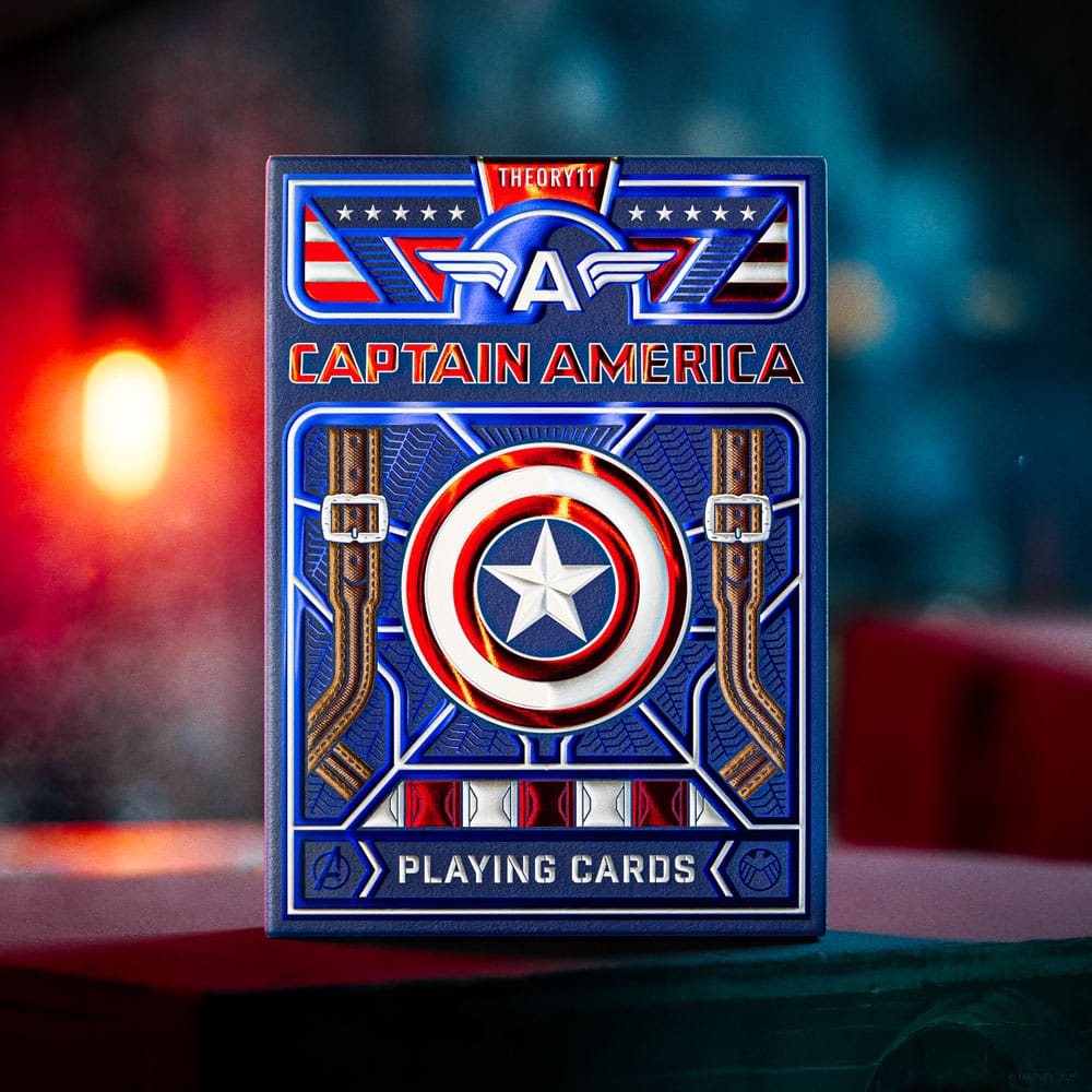 Carte da gioco Capitan America Design patriottico