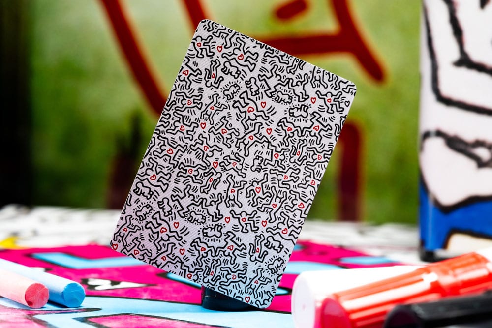 Keith Haring jugando cartas