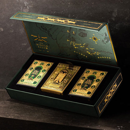 Lord of the Rings som spelar kort Premium Box Set (4 däck)