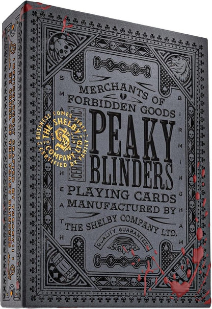 Peaky Blinders spelkort smidda i rök och blod