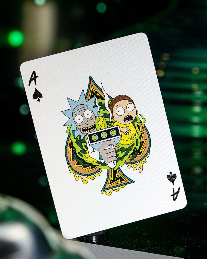 Rick og Morty spiller kort
