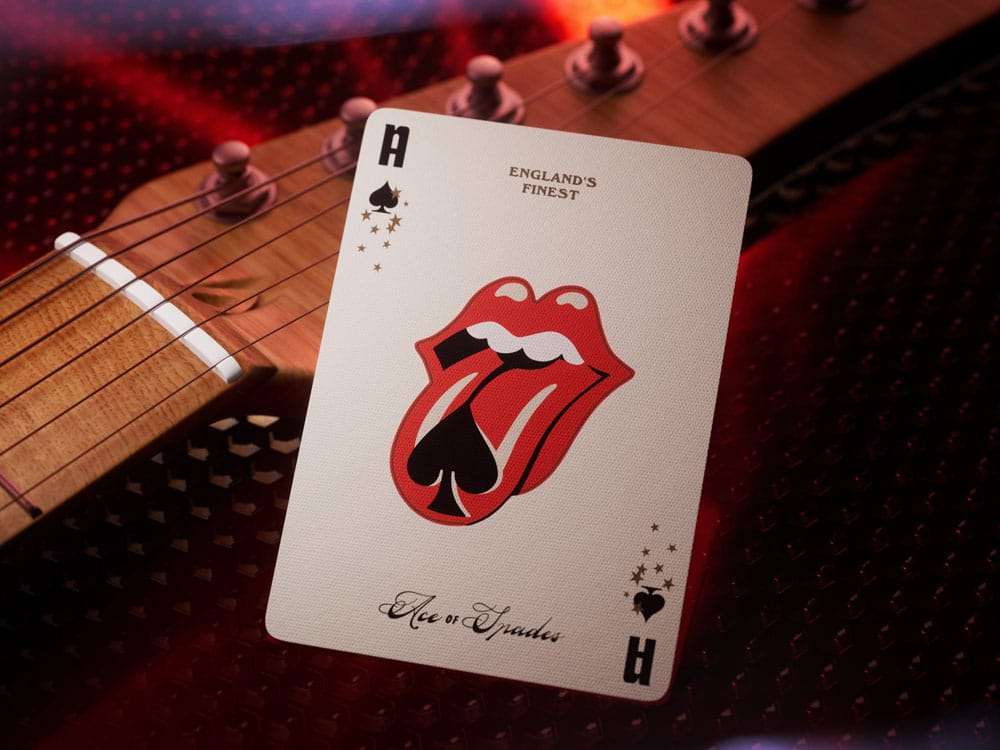 Rolling Stones som spiller kort