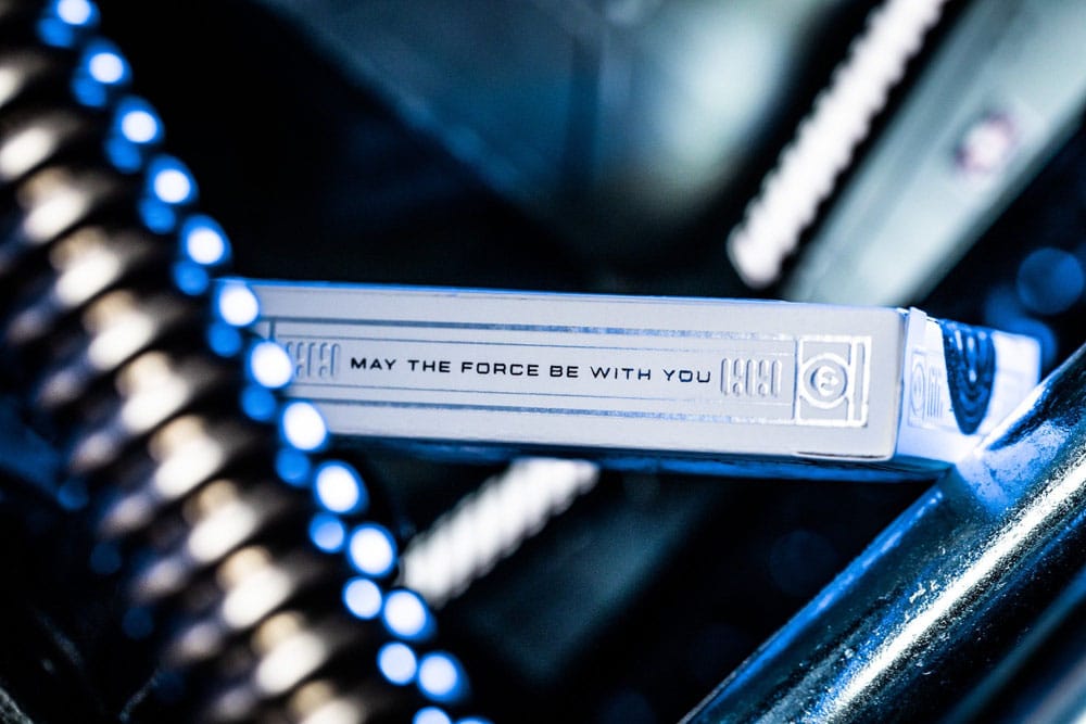 Star Wars spelar kort silverutgåva lätt sida