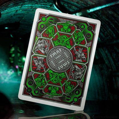 Teenage Mutant Ninja Turtles spielen Karten