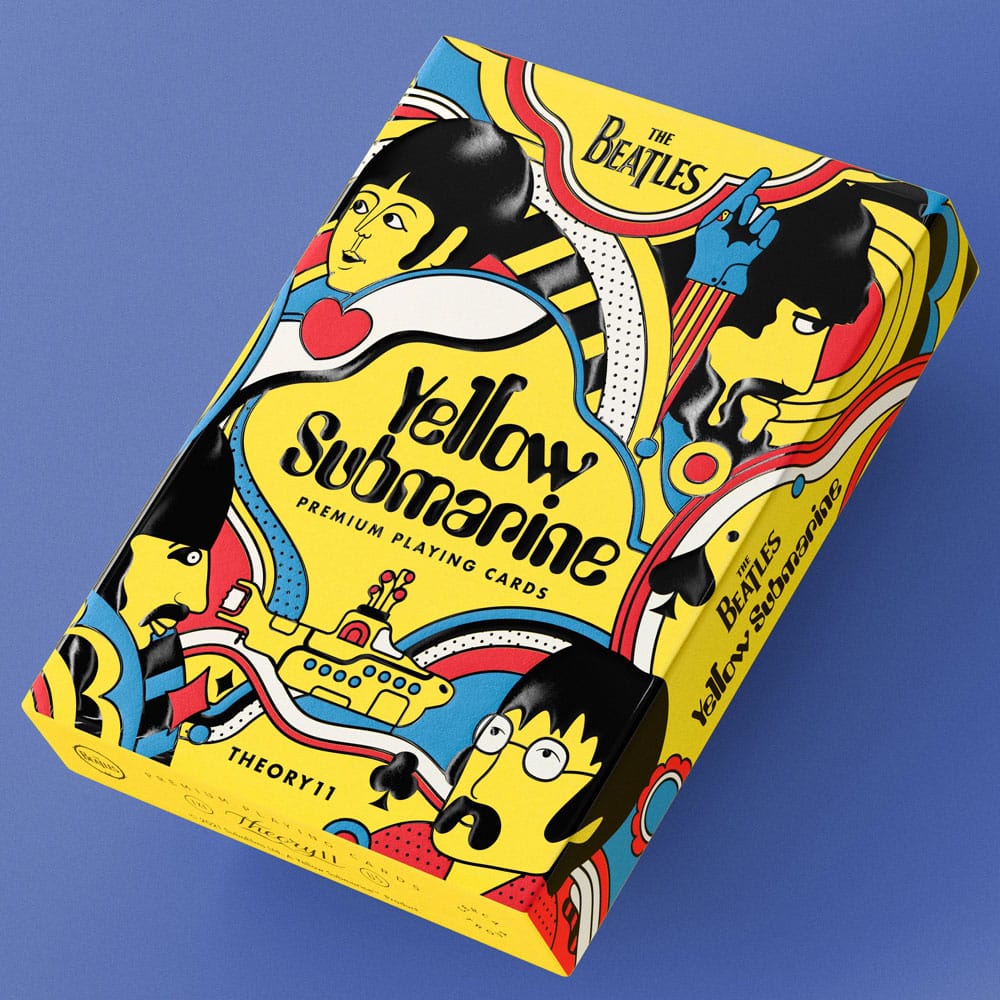 Beatles som spiller kort gul ubåt