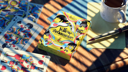 Los Beatles jugando a las cartas submarino amarillo
