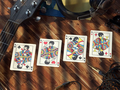 Los Beatles jugando a las cartas submarino amarillo