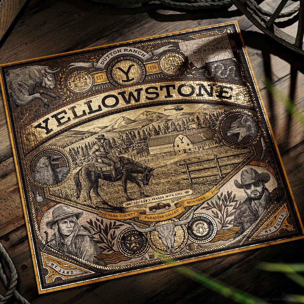 Yellowstone Mehrdimensionales Puzzle (1000 Stücke)