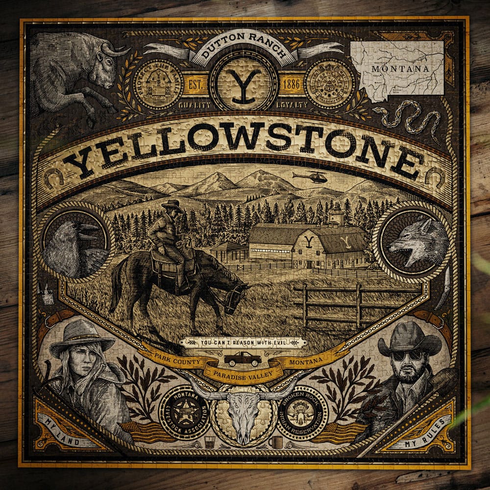 Yellowstone Mehrdimensionales Puzzle (1000 Stücke)