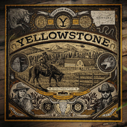 Yellowstone Mehrdimensionales Puzzle (1000 Stücke)