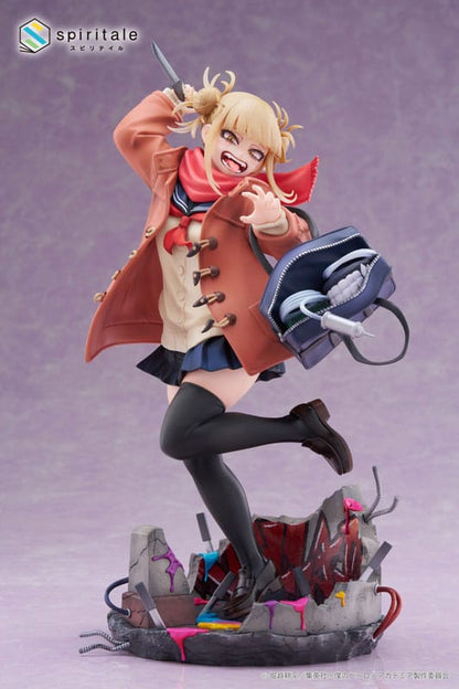 Min helt akademia pvc statue 1/7 himiko toga duffel frakke ver. 27 cm