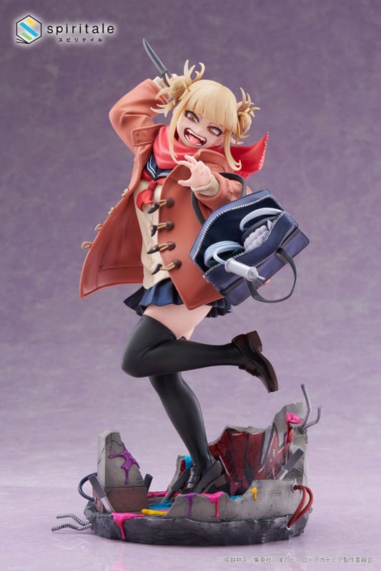 Min helt akademia pvc statue 1/7 himiko toga duffel frakke ver. 27 cm