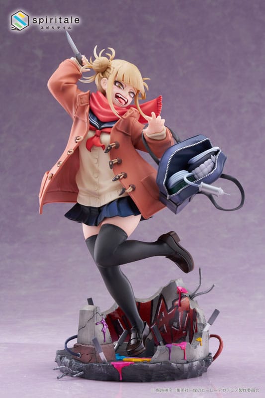 Min helt akademia pvc statue 1/7 himiko toga duffel frakke ver. 27 cm