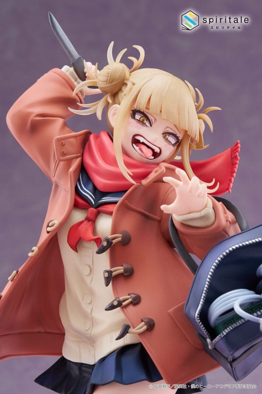 Min helt akademia pvc statue 1/7 himiko toga duffel frakke ver. 27 cm