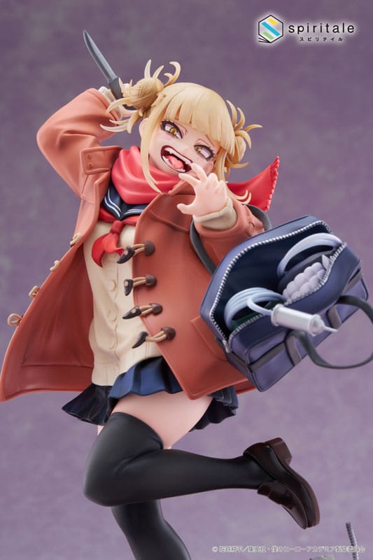 Min helt akademia pvc statue 1/7 himiko toga duffel frakke ver. 27 cm