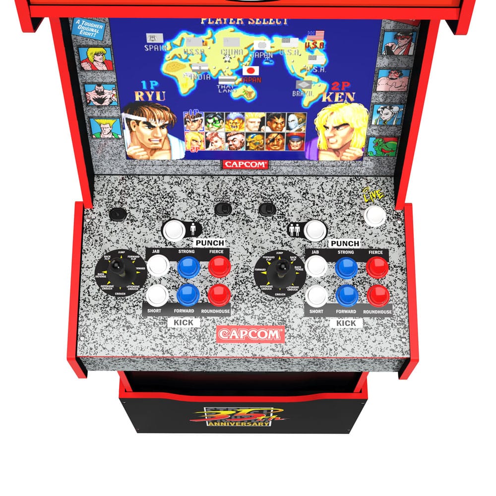 Arcade1Up Arcade Video Game Street Fighter II / Capcom Legacy Yoga Flame Edition 154 cm