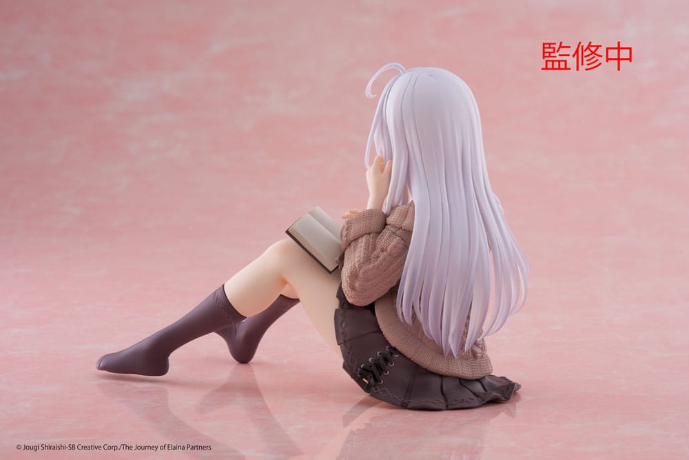 Wandering Witch: The Journey of Elaina PVC Statue Desktop Figura linda Elaina ropa casual ver. 13 cm