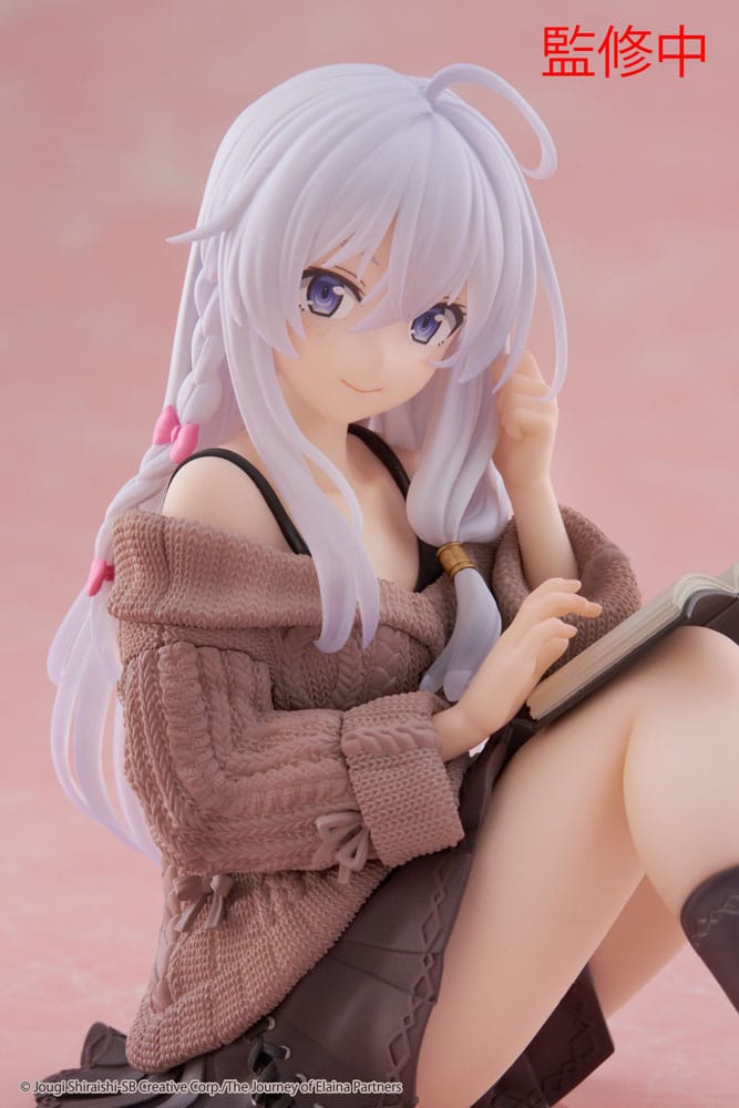 Wandering Witch: The Journey of Elaina PVC Statue Desktop Figura linda Elaina ropa casual ver. 13 cm