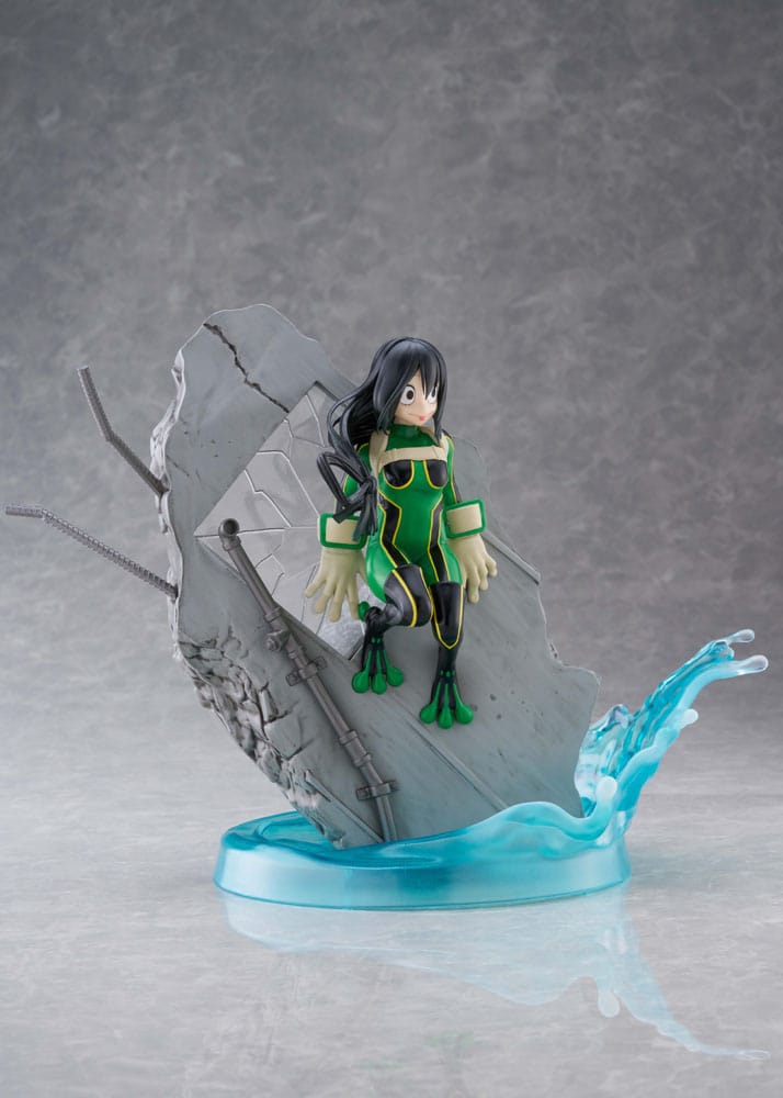 Min helt Academia Dressta PVC Statue Tsuyu Asui 22 cm