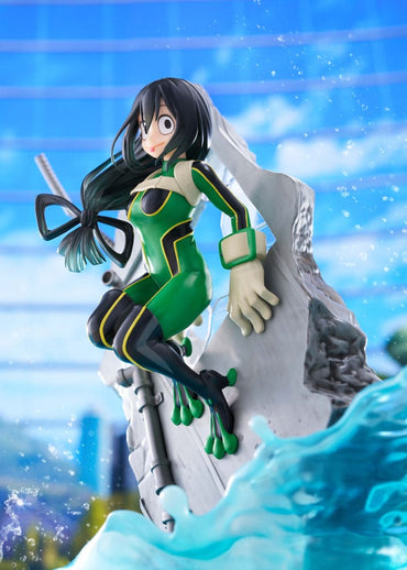 Min helt Academia Dressta PVC Statue Tsuyu Asui 22 cm