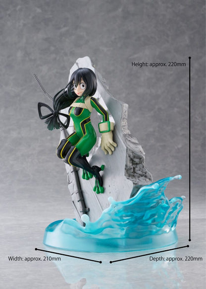 Min helt Academia Dressta PVC Statue Tsuyu Asui 22 cm