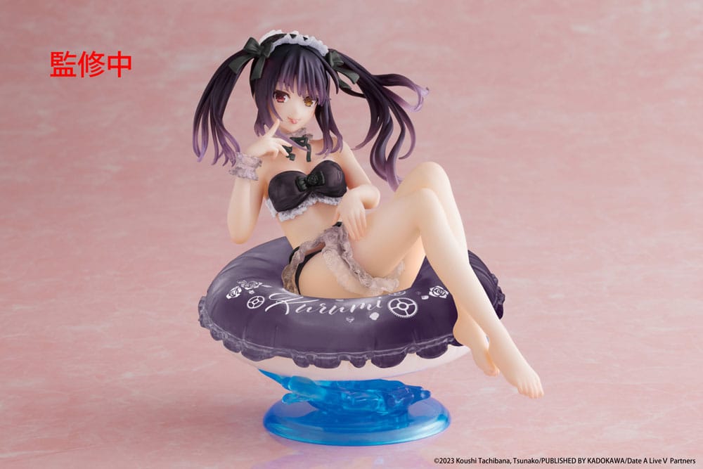 Bir Canlı IV PVC Heykeli Aqua Float Girls Figure Kurumi Tokisaki Yenileme Edition 10 cm