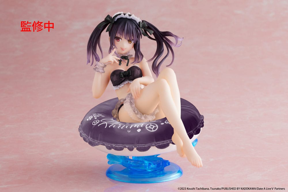 Bir Canlı IV PVC Heykeli Aqua Float Girls Figure Kurumi Tokisaki Yenileme Edition 10 cm