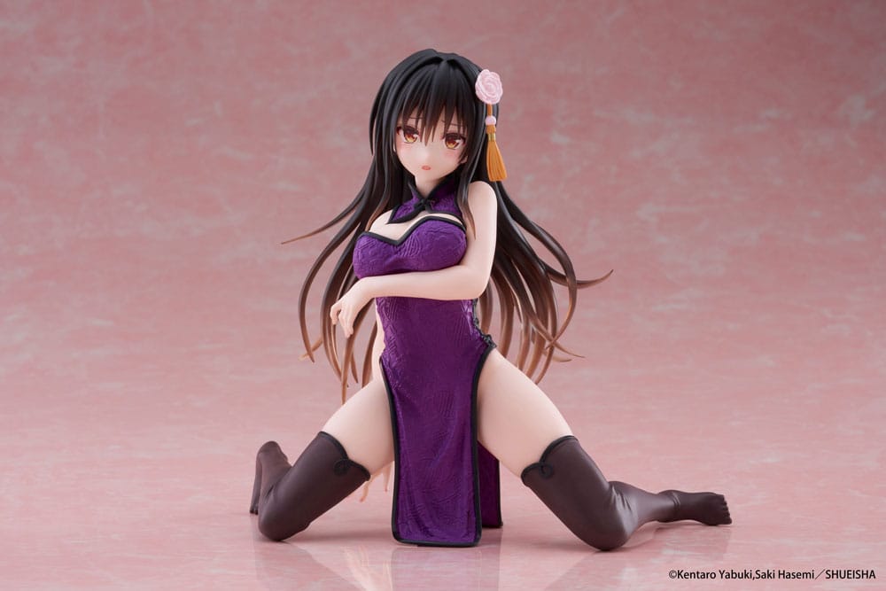 Amar Ru Darkness Desktop Linda estatua de PVC Yui Kotegawa (Vestido chino Ver.) 13 cm