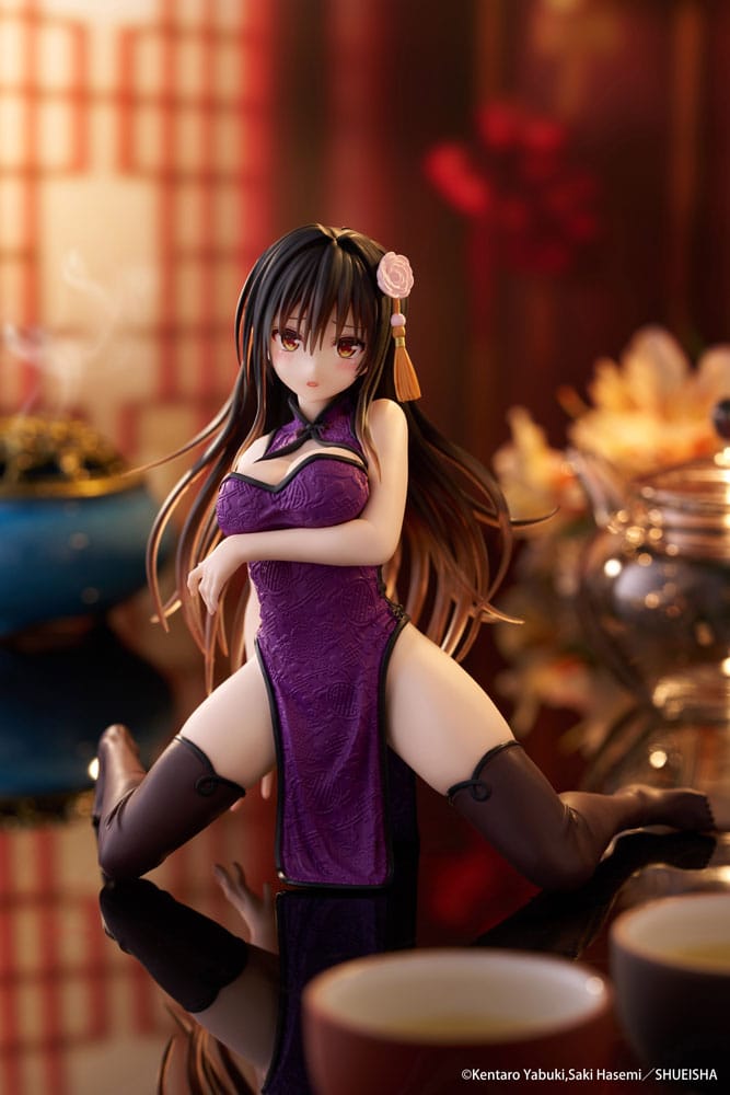 Amar Ru Darkness Desktop Linda estatua de PVC Yui Kotegawa (Vestido chino Ver.) 13 cm