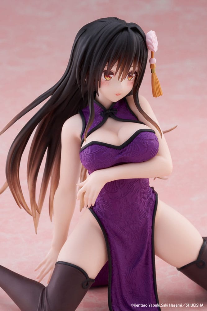 Amar Ru Darkness Desktop Linda estatua de PVC Yui Kotegawa (Vestido chino Ver.) 13 cm